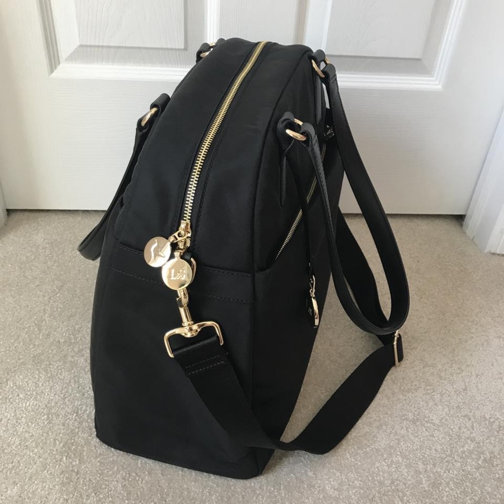 NEW Black/ Gold OMG travel laptop bag/ Lo & Sons.